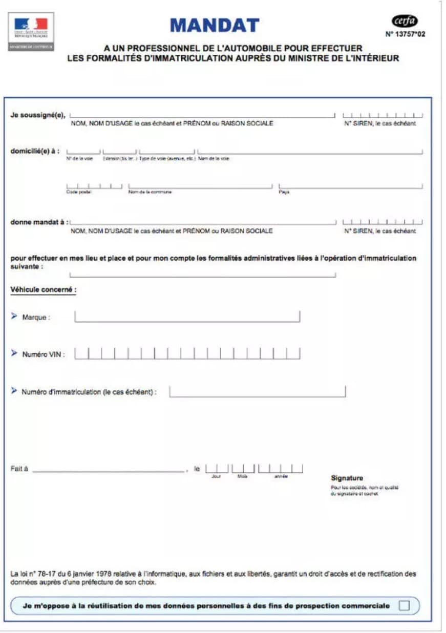 Procuration Pour Pret De Vehicule A L'etranger